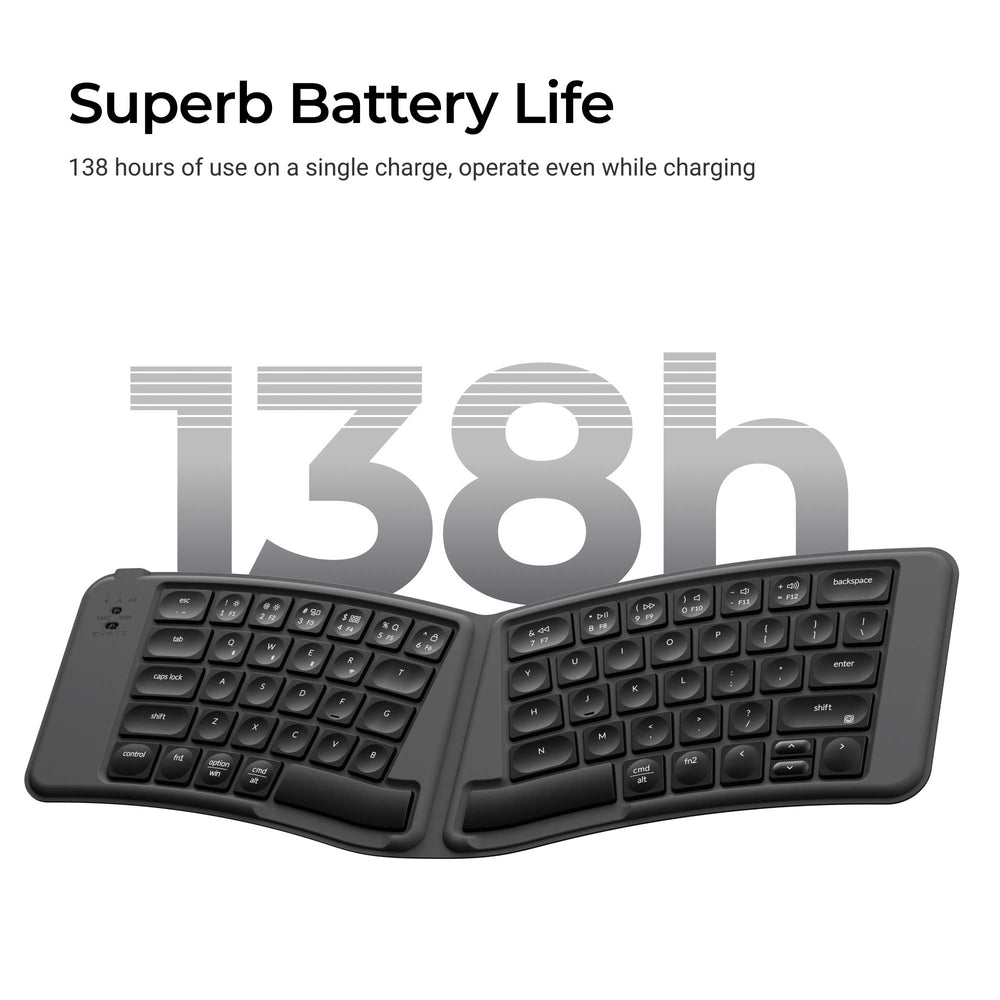 Keychron B11 Pro Ultra-Slim Wireless Foldable Keyboard (US ANSI Layout)