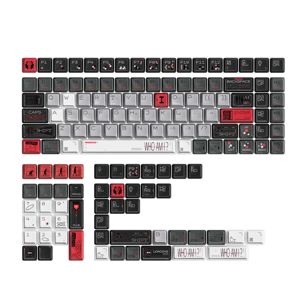 Bio-Individual - Nuclear Power Shine-through Dye-Sub PBT Full Keycap Set