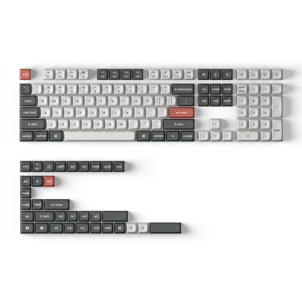 Double Shot KSA PBT Toetsenbordcaps Volledige Set