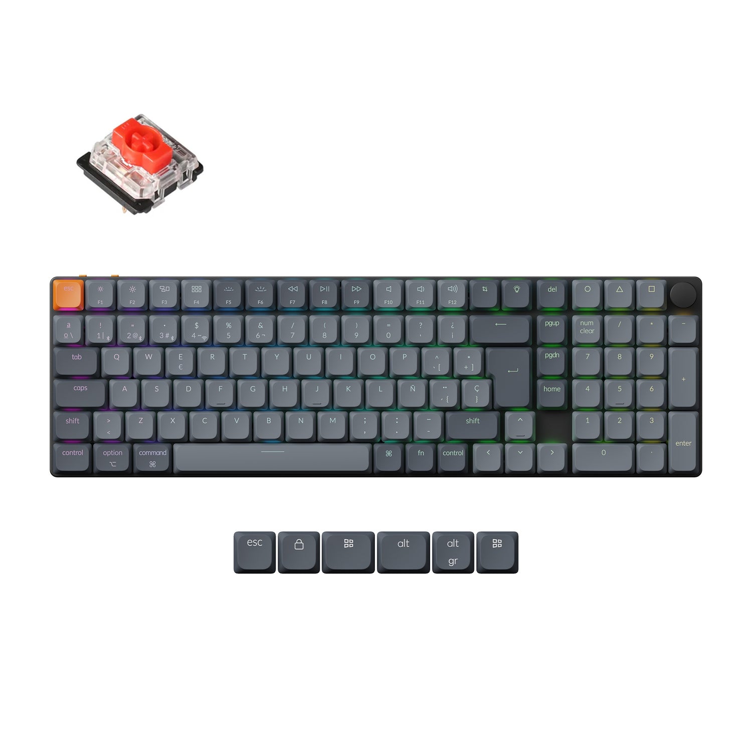 Keychron K17 Max QMK Draadloos Aangepast Mechanisch Toetsenbord ISO-indeling Collectie