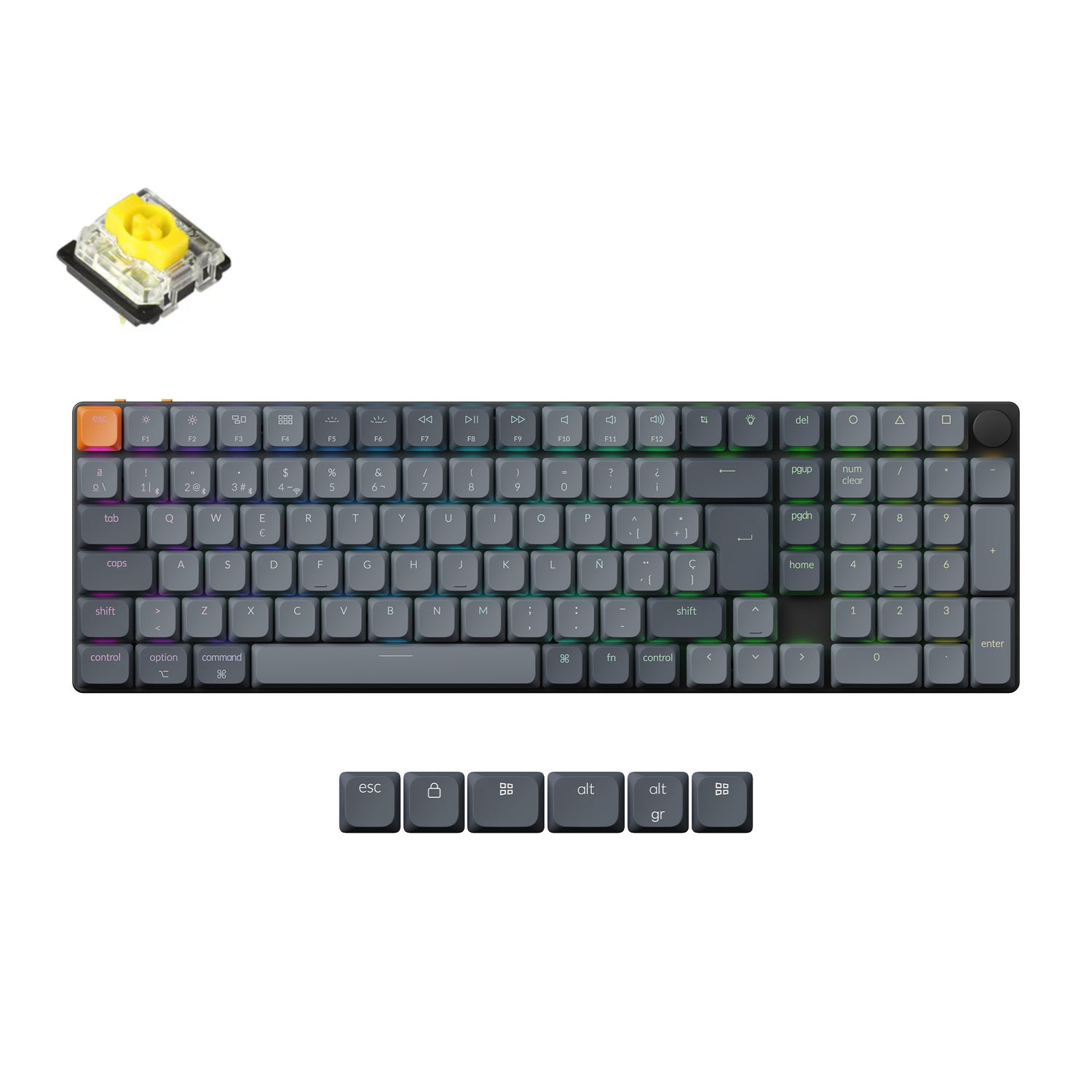 Keychron K17 Max QMK Draadloos Aangepast Mechanisch Toetsenbord ISO-indeling Collectie