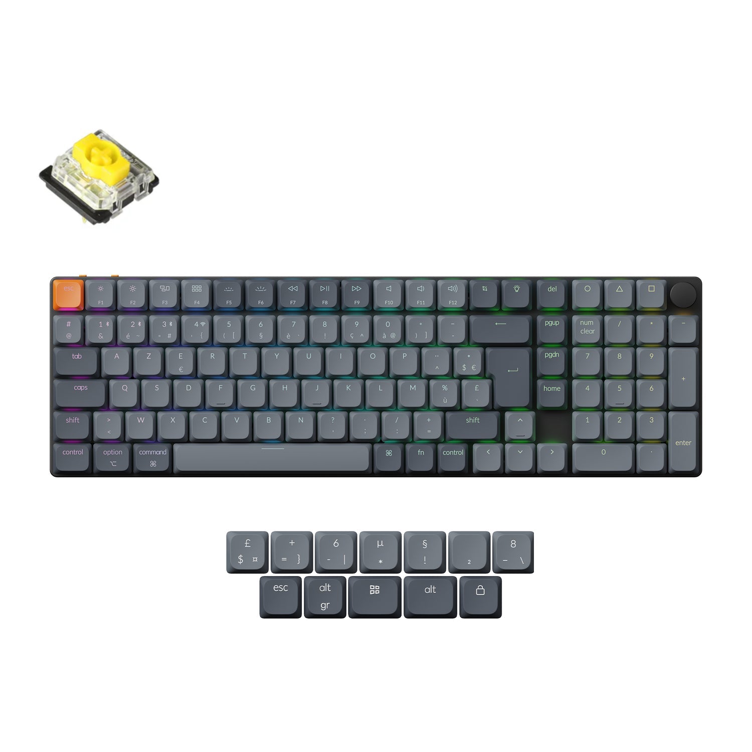 Keychron K17 Max QMK Draadloos Aangepast Mechanisch Toetsenbord ISO-indeling Collectie