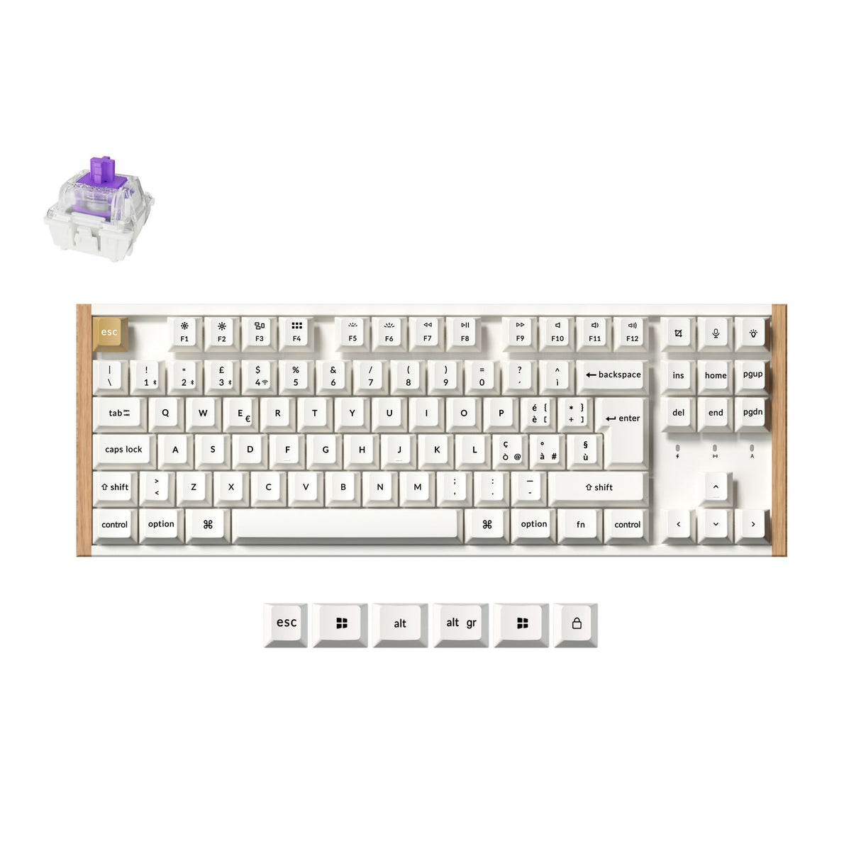 Keychron K8 HE Draadloze Magnetische Schakelaar Aangepast Toetsenbord (VS ANSI Indeling)