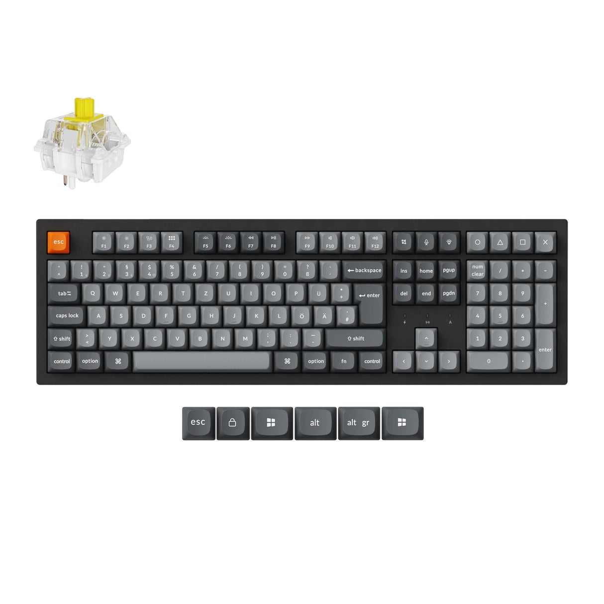 Keychron K10 Max QMK Draadloos Aangepast Mechanisch Toetsenbord ISO-indeling Collectie