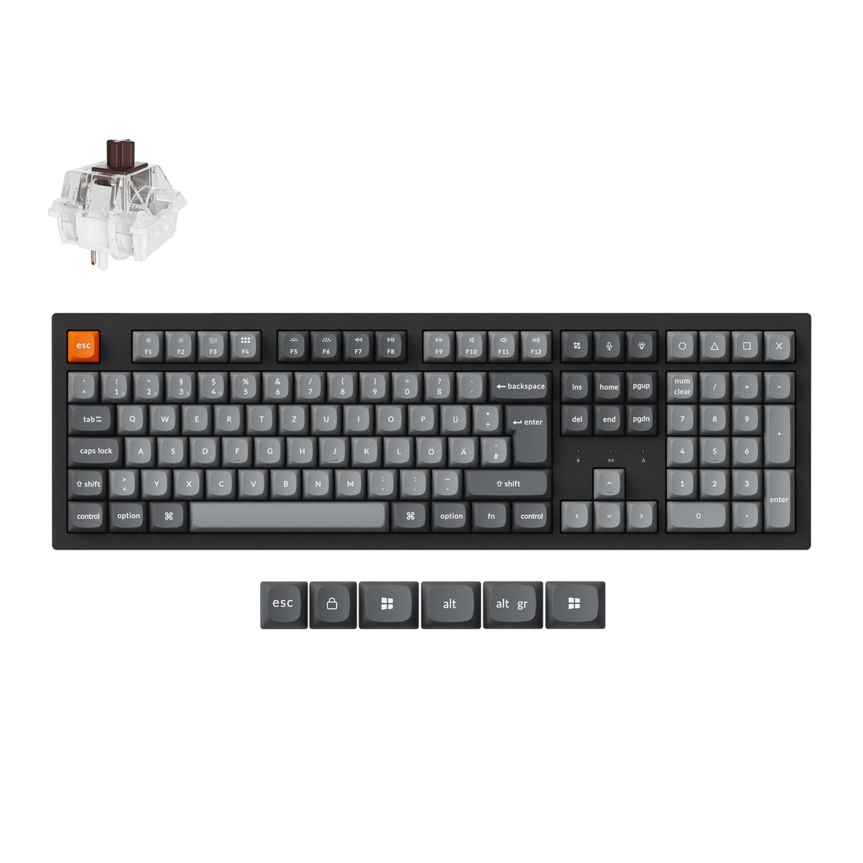 Keychron K10 Max QMK Draadloos Aangepast Mechanisch Toetsenbord ISO-indeling Collectie