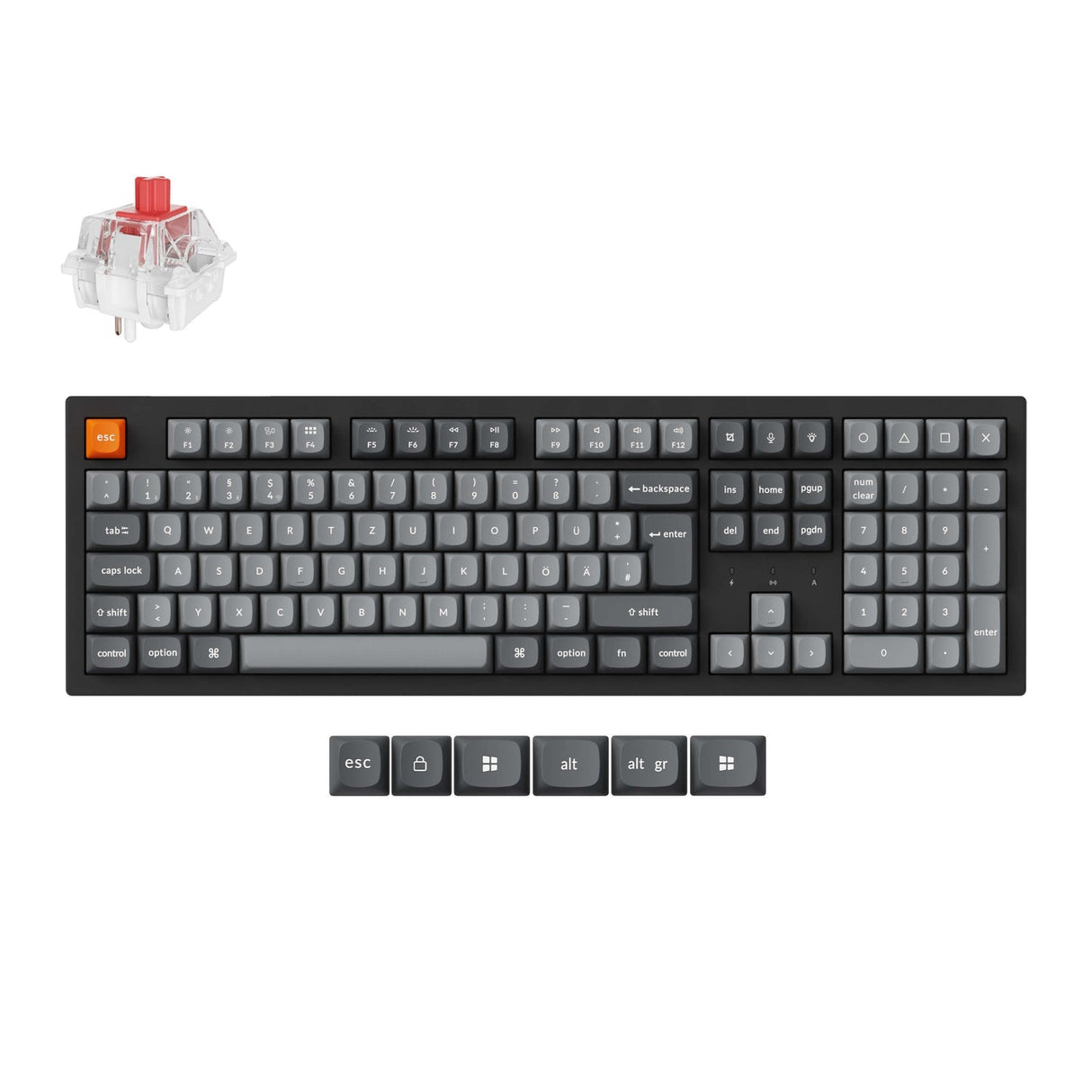 Keychron K10 Max QMK Draadloos Aangepast Mechanisch Toetsenbord ISO-indeling Collectie