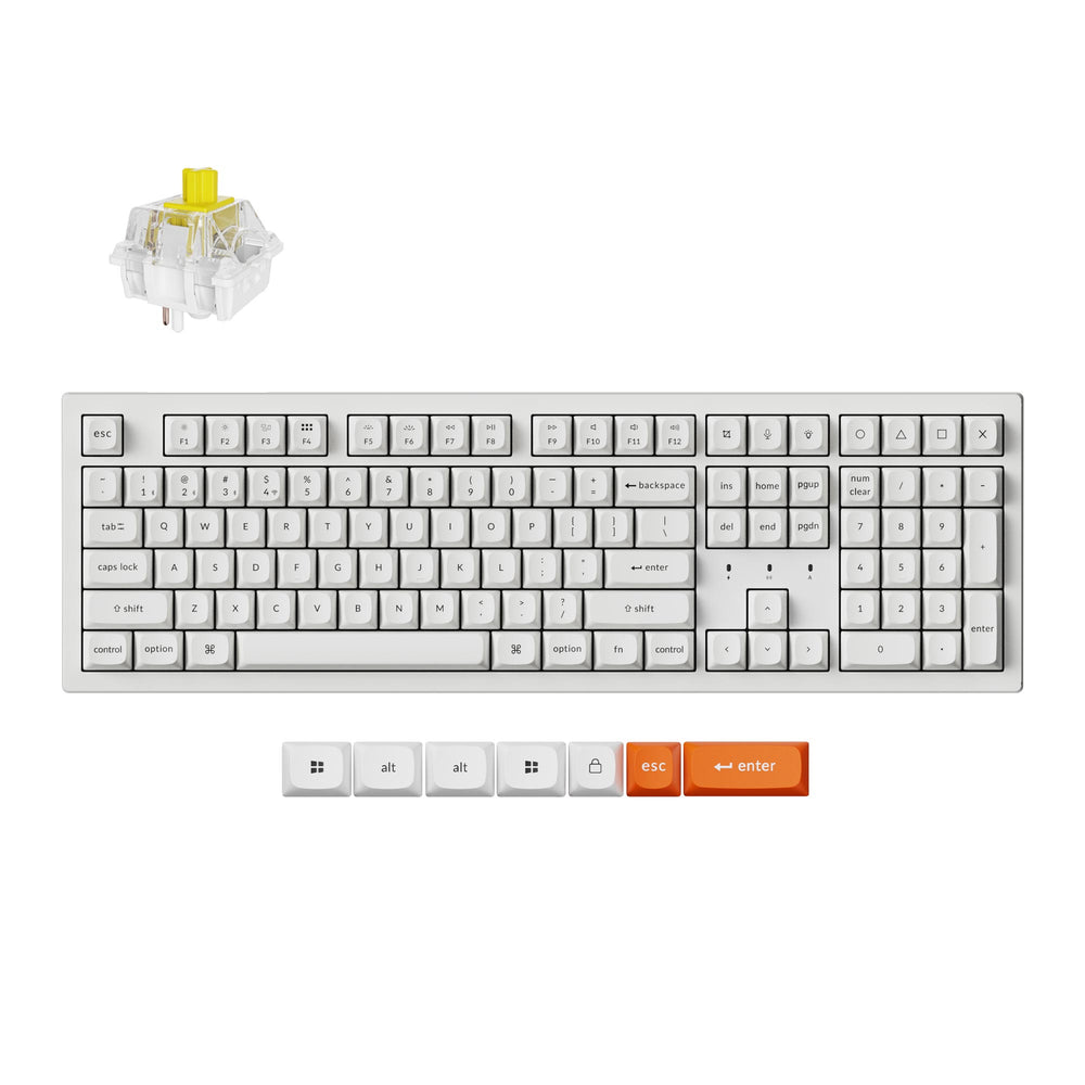 Keychron K10 Max QMK Draadloos Mechanisch Toetsenbord (US ANSI-indeling)
