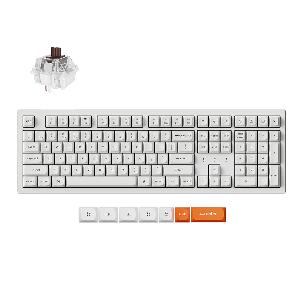 Keychron K10 Max QMK Draadloos Mechanisch Toetsenbord (US ANSI-indeling)