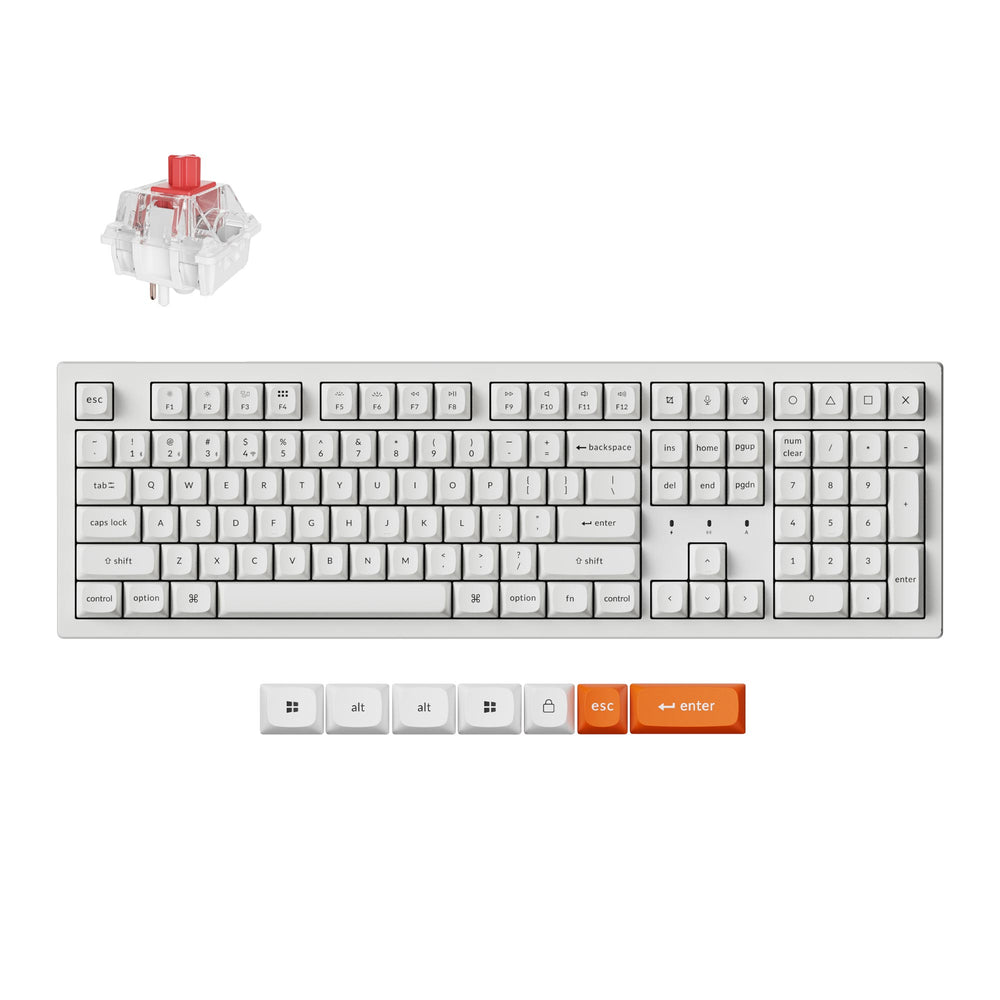Keychron K10 Max QMK Draadloos Mechanisch Toetsenbord (US ANSI-indeling)