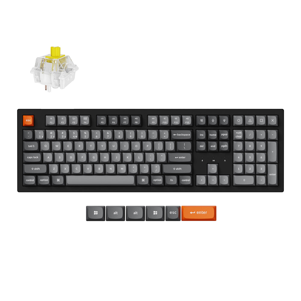 Keychron K10 Max QMK Draadloos Mechanisch Toetsenbord (US ANSI-indeling)