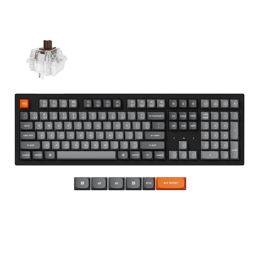 Keychron K10 Max QMK Draadloos Mechanisch Toetsenbord (US ANSI-indeling)