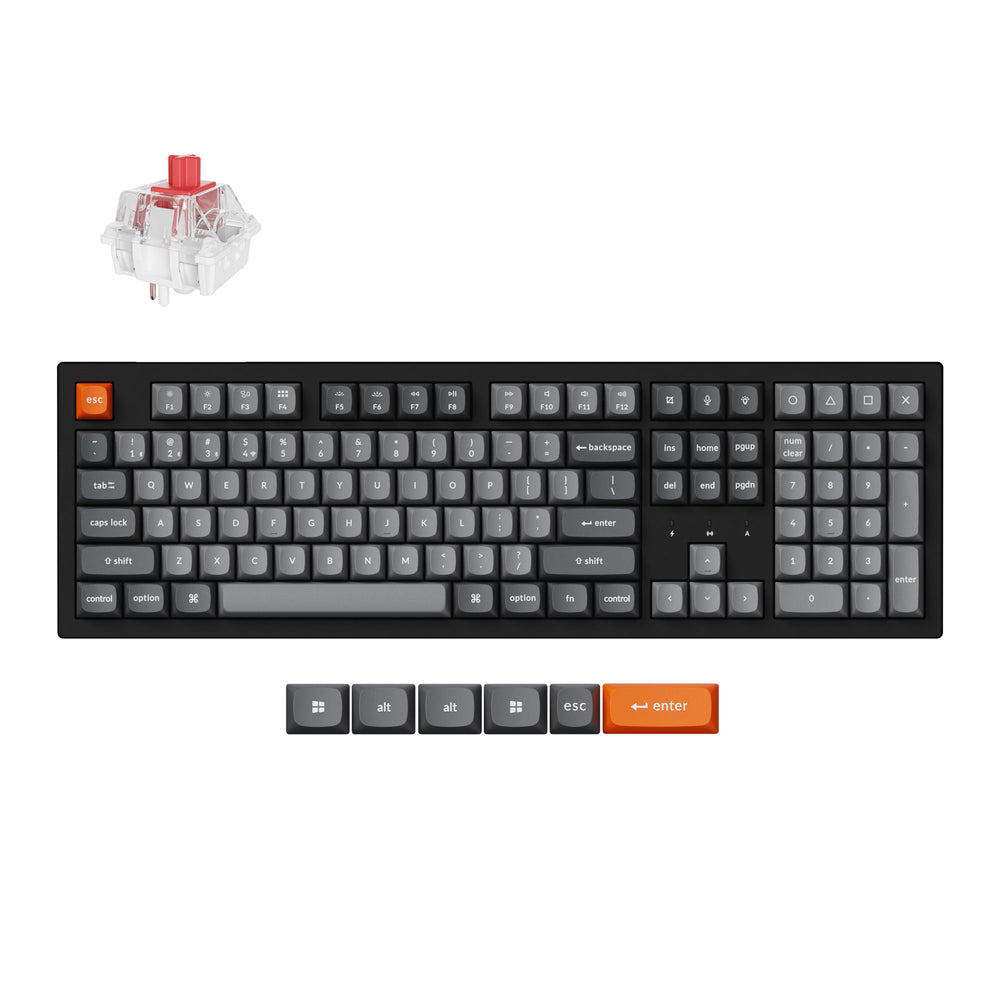 Keychron K10 Max QMK Draadloos Mechanisch Toetsenbord (US ANSI-indeling)