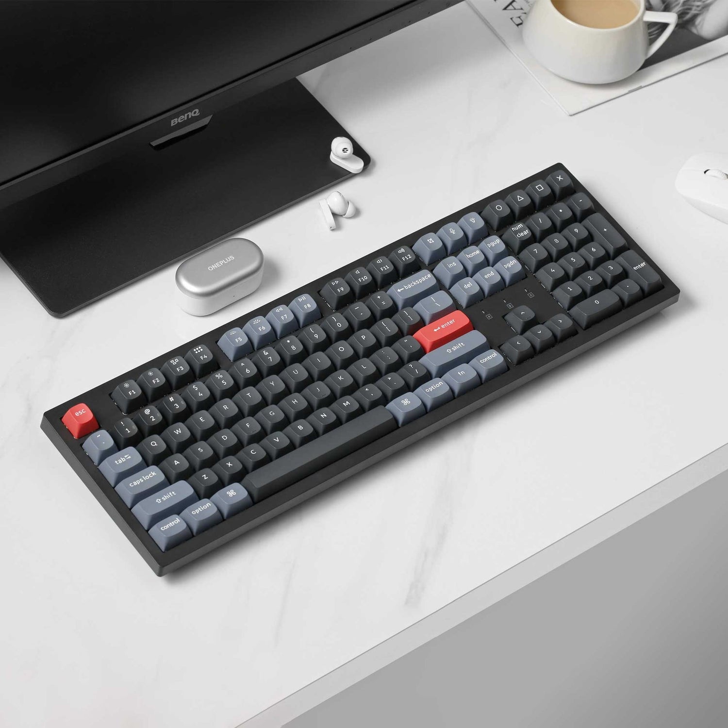 Keychron K10 Pro QMK/VIA Draadloos Mechanisch Toetsenbord (US ANSI-indeling)