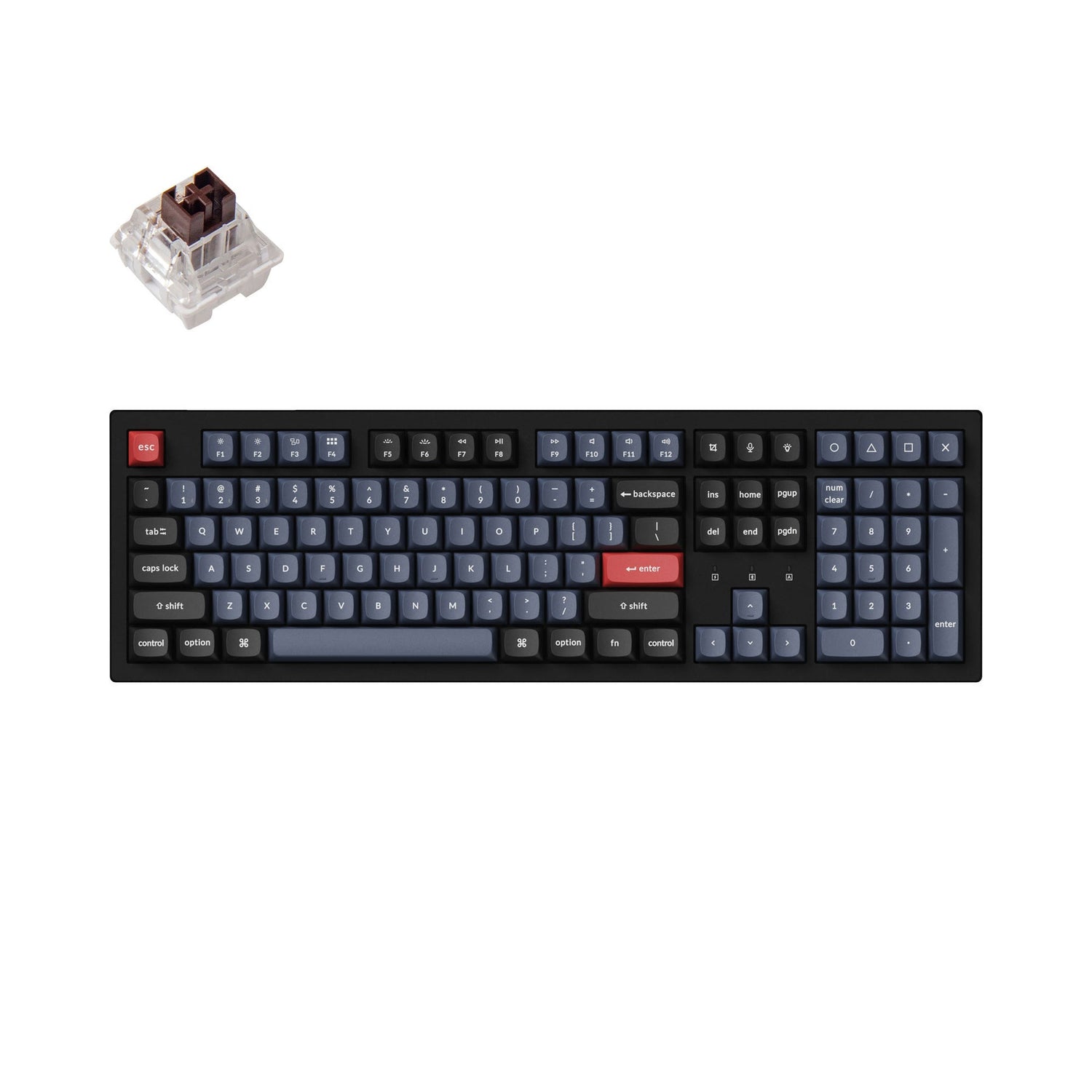 Keychron K10 Pro QMK/VIA Draadloos Mechanisch Toetsenbord (US ANSI-indeling)