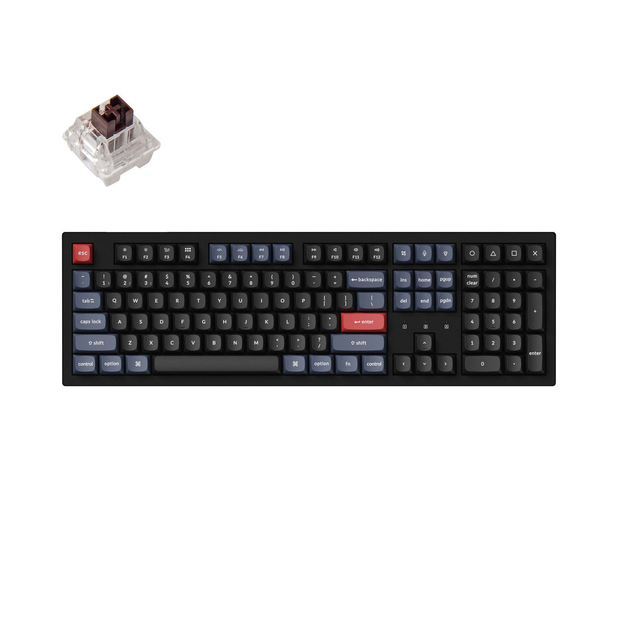 Keychron K10 Pro QMK/VIA Draadloos Mechanisch Toetsenbord (US ANSI-indeling)
