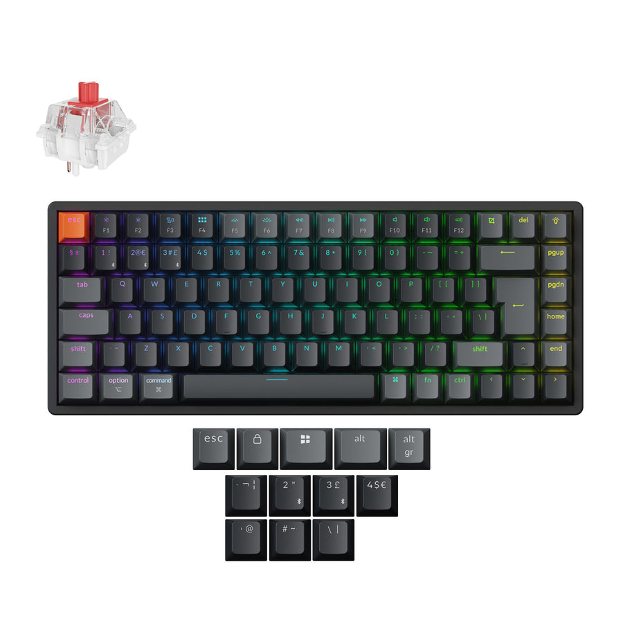 Keychron K2 QMK Draadloze Mechanische Toetsenbord (ISO Indeling) - Versie 3