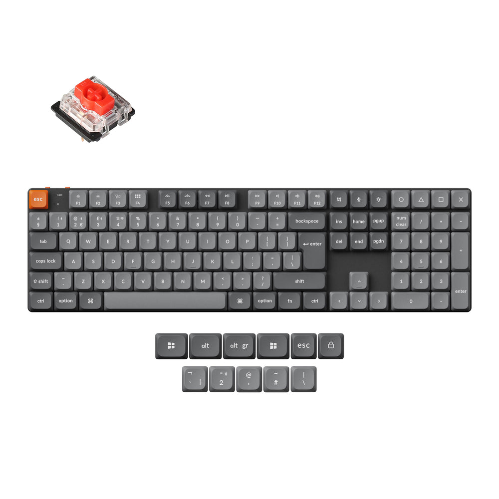 Keychron C2 Pro-B1, toetsenbord Zwart, US lay-out, Keychron K Pro Red