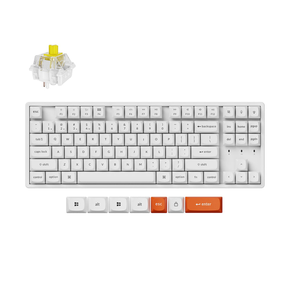 Keychron K8 Max QMK Draadloos Mechanisch Toetsenbord (US ANSI-indeling)