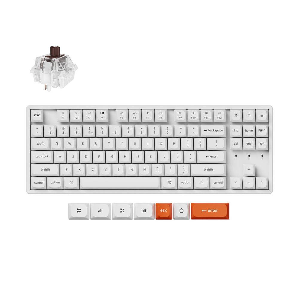 Keychron K8 Max QMK Draadloos Mechanisch Toetsenbord (US ANSI-indeling)
