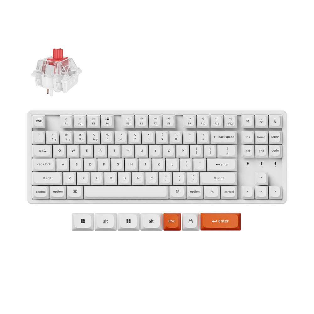 Keychron K8 Max QMK Draadloos Mechanisch Toetsenbord (US ANSI-indeling)