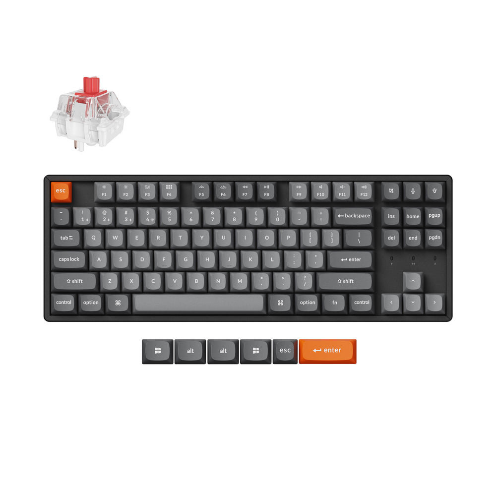Keychron K8 Max QMK Draadloos Mechanisch Toetsenbord (US ANSI-indeling)