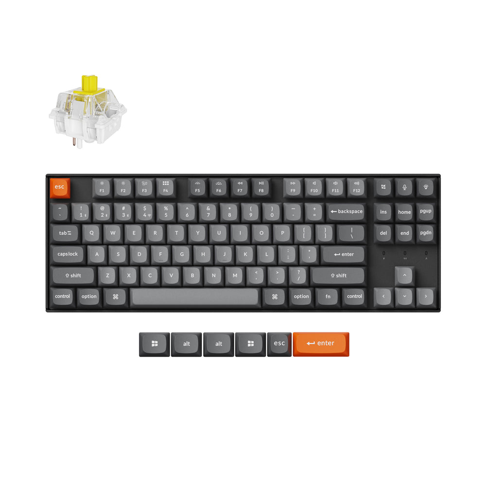 Keychron K8 Max QMK Draadloos Mechanisch Toetsenbord (US ANSI-indeling)