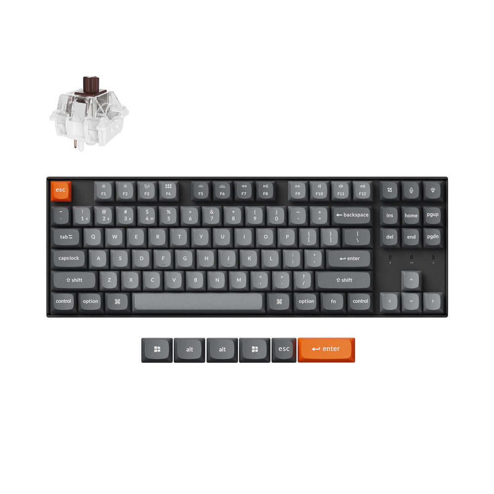 Keychron K8 Max QMK Draadloos Mechanisch Toetsenbord (US ANSI-indeling)