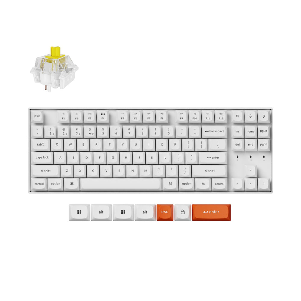 Keychron K8 Max QMK Draadloos Mechanisch Toetsenbord (US ANSI-indeling)