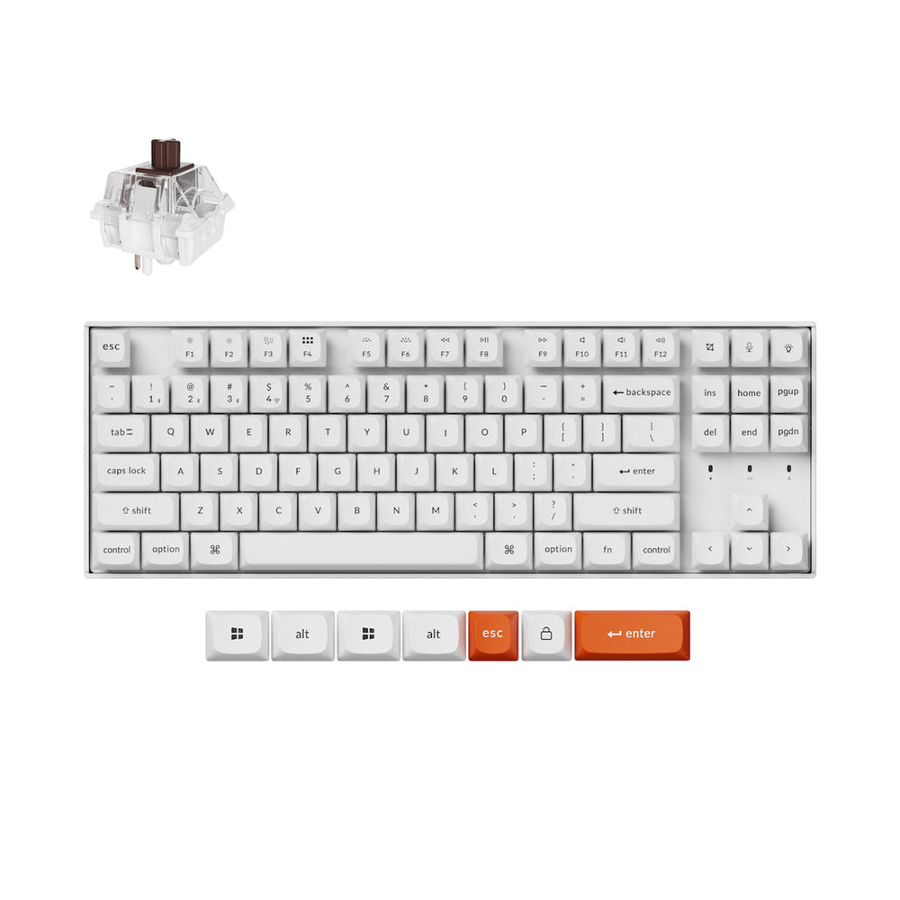 Keychron K8 Max QMK Draadloos Mechanisch Toetsenbord (US ANSI-indeling)