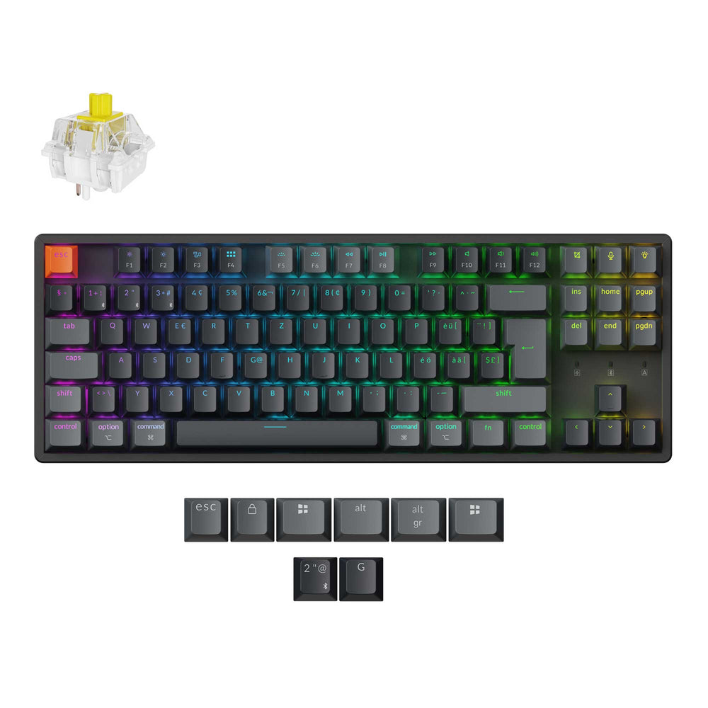 Keychron K8 QMK Draadloze Mechanische Toetsenbord (ISO Indeling) - Versie 2