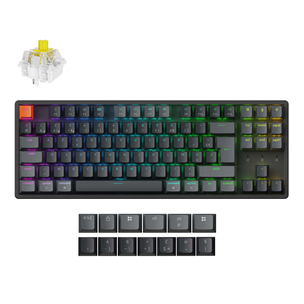 Keychron K8 QMK Draadloze Mechanische Toetsenbord (ISO Indeling) - Versie 2