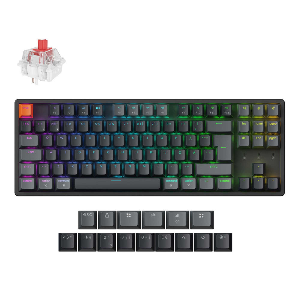 Keychron K8 QMK Draadloze Mechanische Toetsenbord (ISO Indeling) - Versie 2