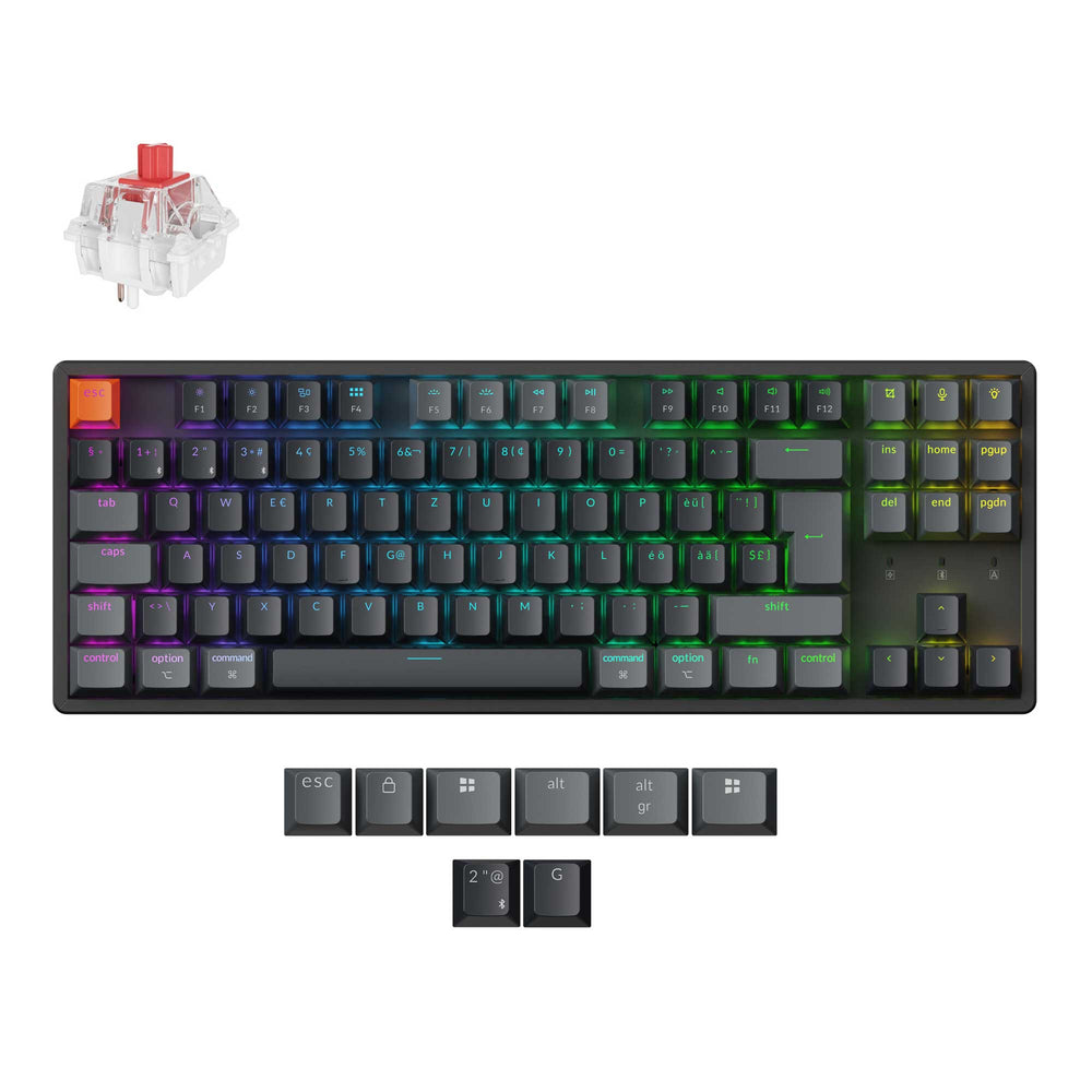 Keychron K8 QMK Draadloze Mechanische Toetsenbord (ISO Indeling) - Versie 2