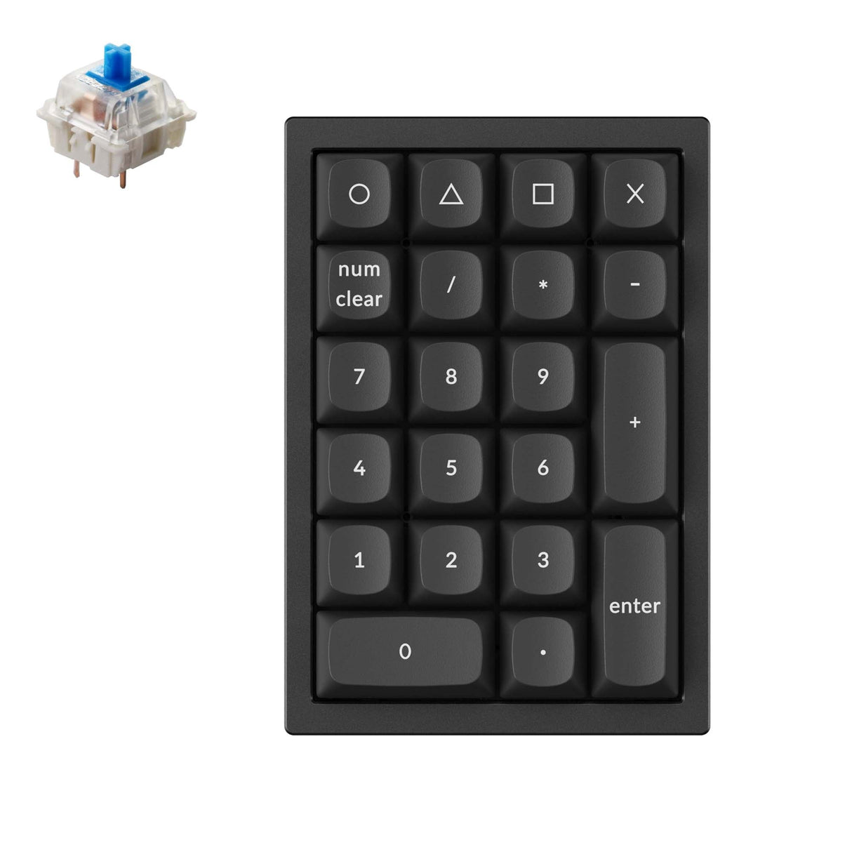 Keychron-Q0-custom-number-pad-black-blue