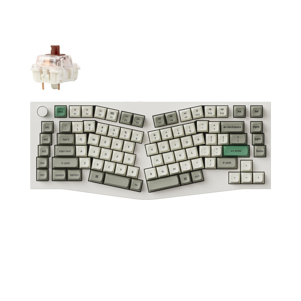 Keychron Q10 Max (Alice Layout) QMK/VIA Draadloos Aangepast Mechanisch Toetsenbord (US ANSI Layout)