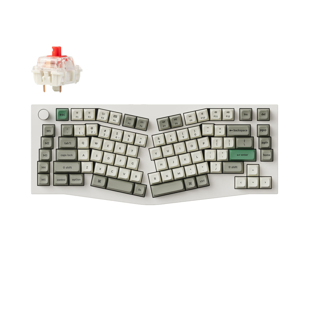 Keychron Q10 Max (Alice Layout) QMK/VIA Draadloos Aangepast Mechanisch Toetsenbord (US ANSI Layout)
