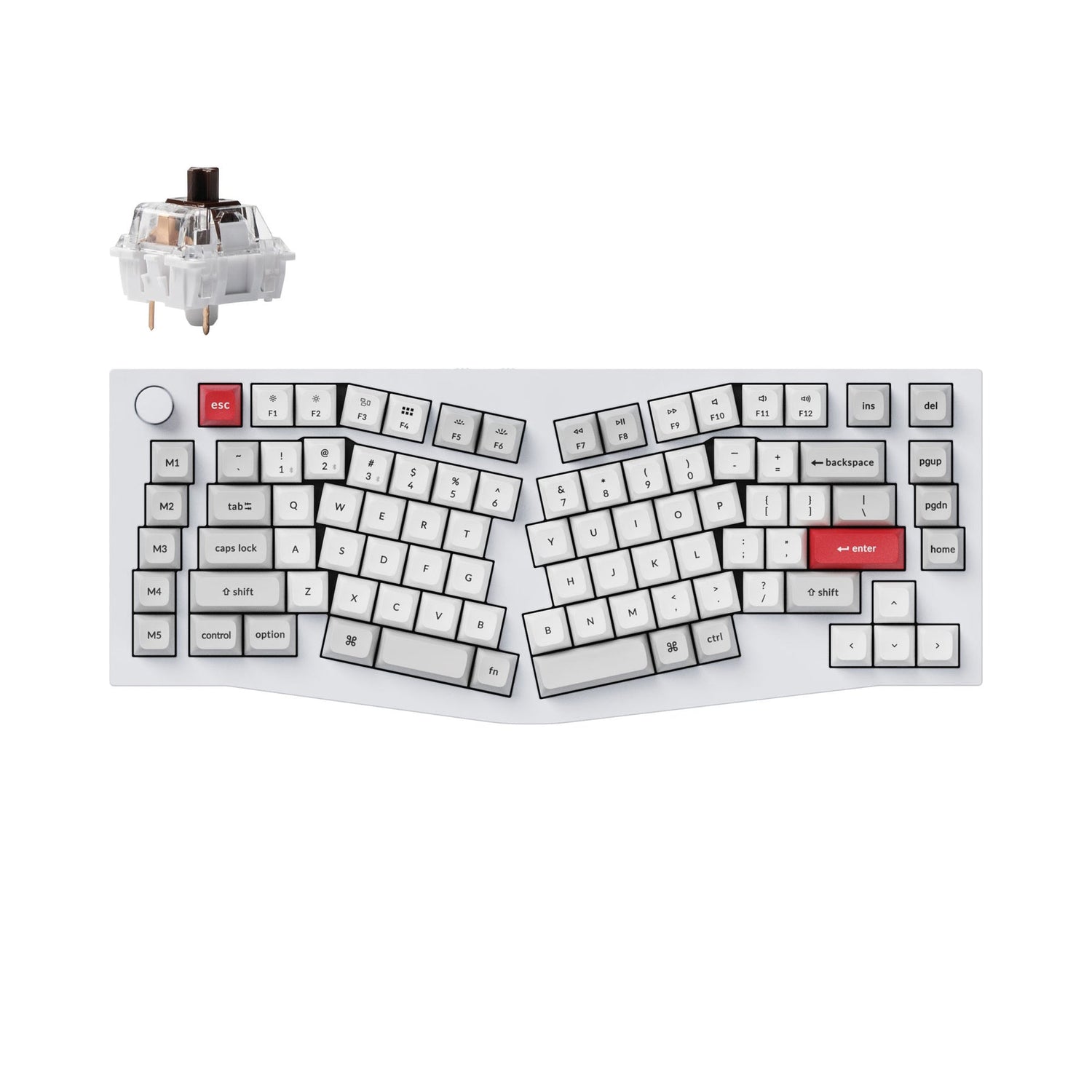 Keychron Q10 Pro (Alice Layout) QMK/VIA Draadloos, aangepast mechanisch toetsenbord