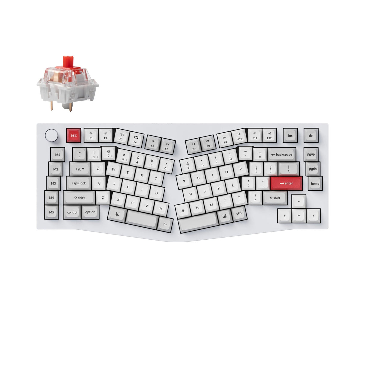 Keychron Q10 Pro (Alice Layout) QMK/VIA Draadloos, aangepast mechanisch toetsenbord