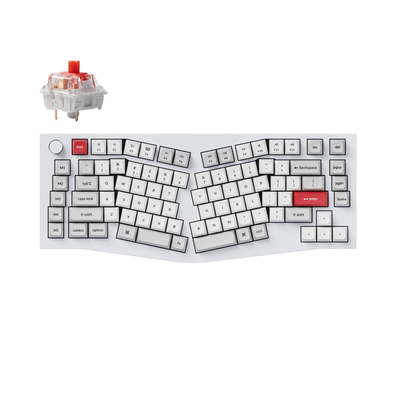 Keychron Q10 Pro (Alice Layout) QMK/VIA Draadloos, aangepast mechanisch toetsenbord