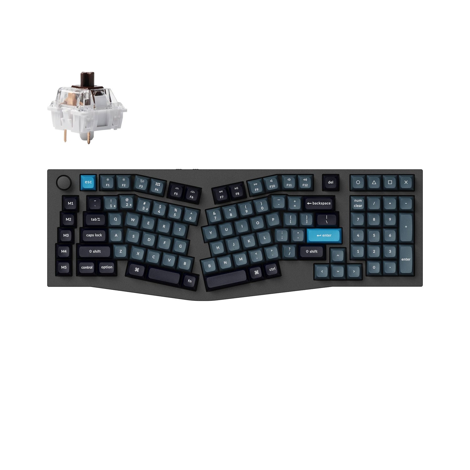 Keychron Q13 Pro (Alice Layout) QMK/VIA Draadloos, aangepast mechanisch toetsenbord