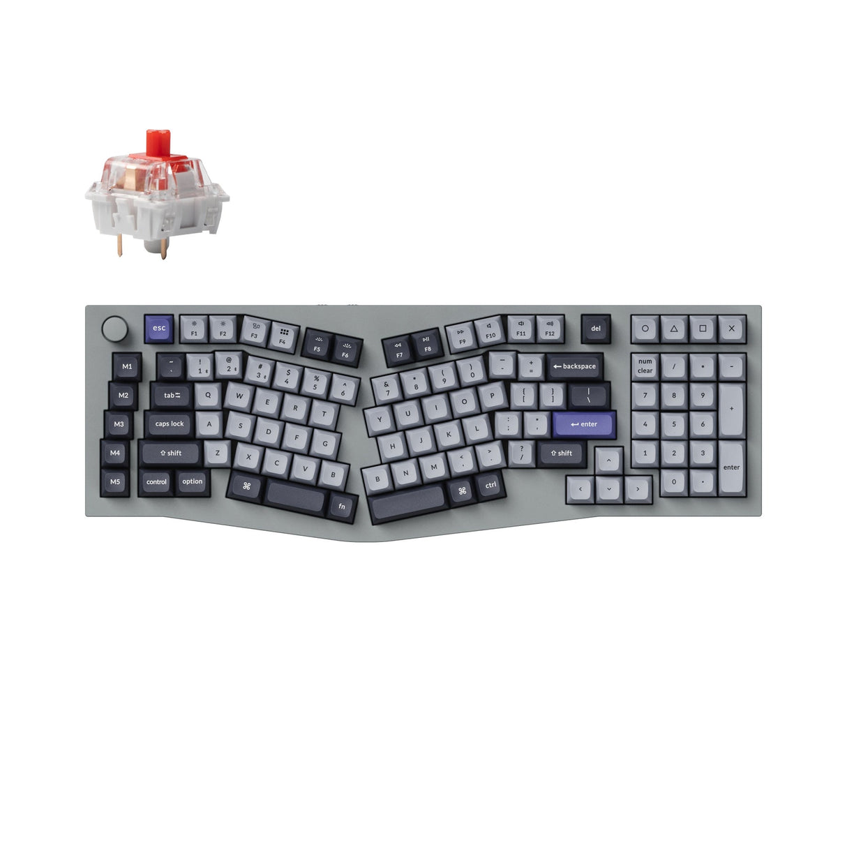 Keychron Q13 Pro (Alice Layout) QMK/VIA Draadloos, aangepast mechanisch toetsenbord