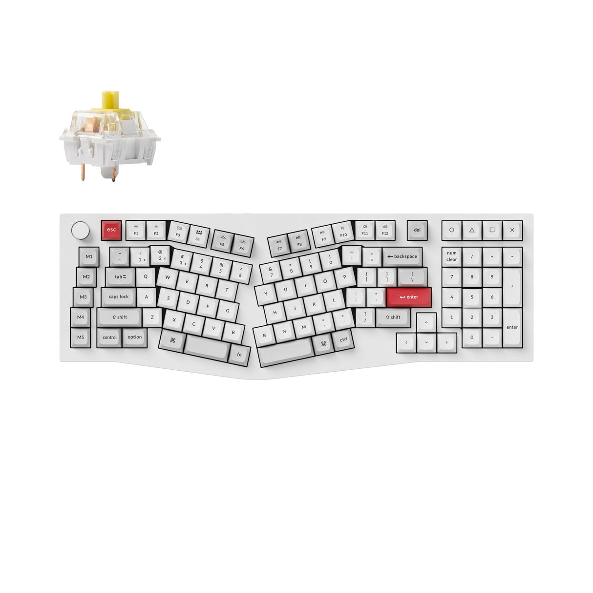 Keychron Q13 Pro (Alice Layout) QMK/VIA Draadloos, aangepast mechanisch toetsenbord