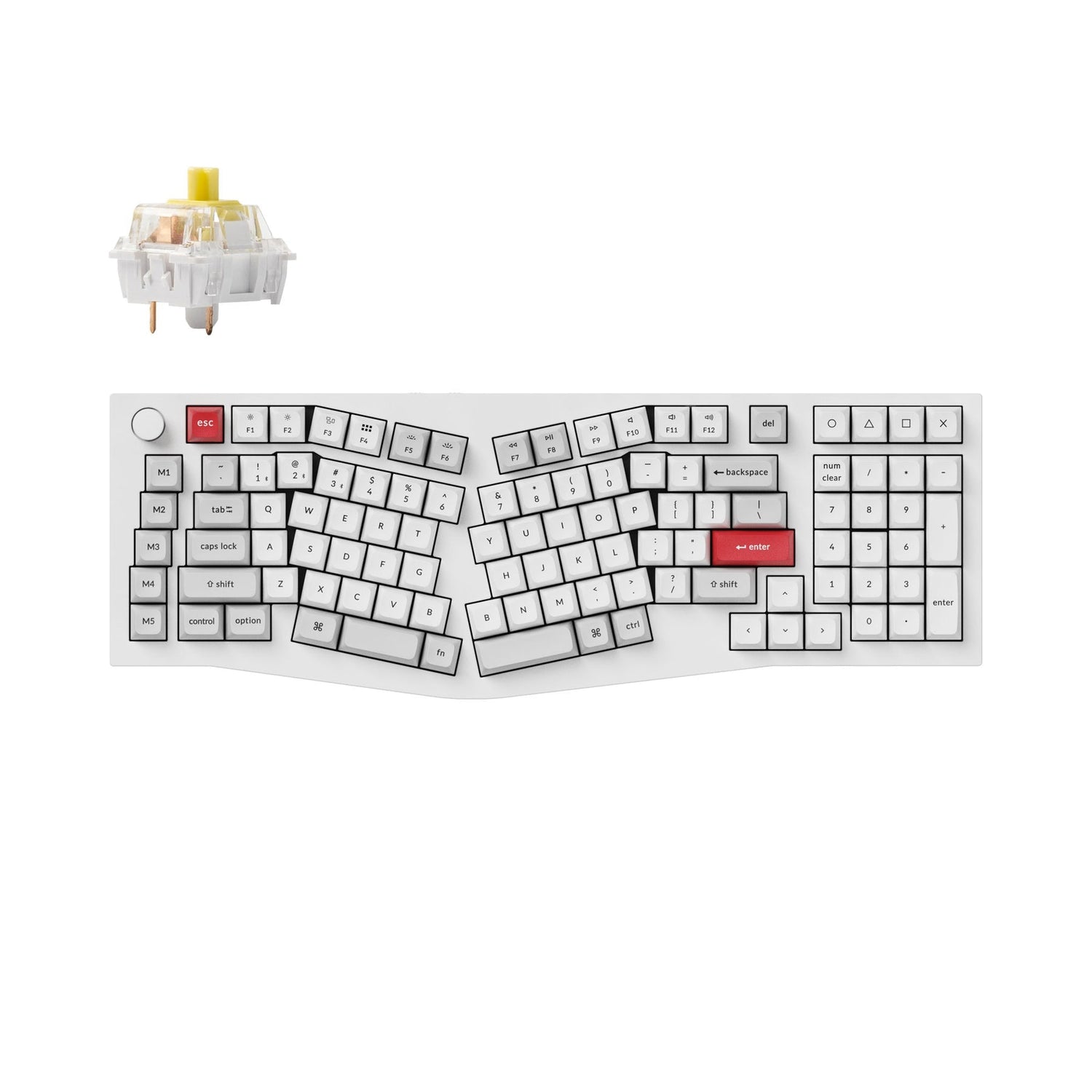 Keychron Q13 Pro (Alice Layout) QMK/VIA Draadloos, aangepast mechanisch toetsenbord