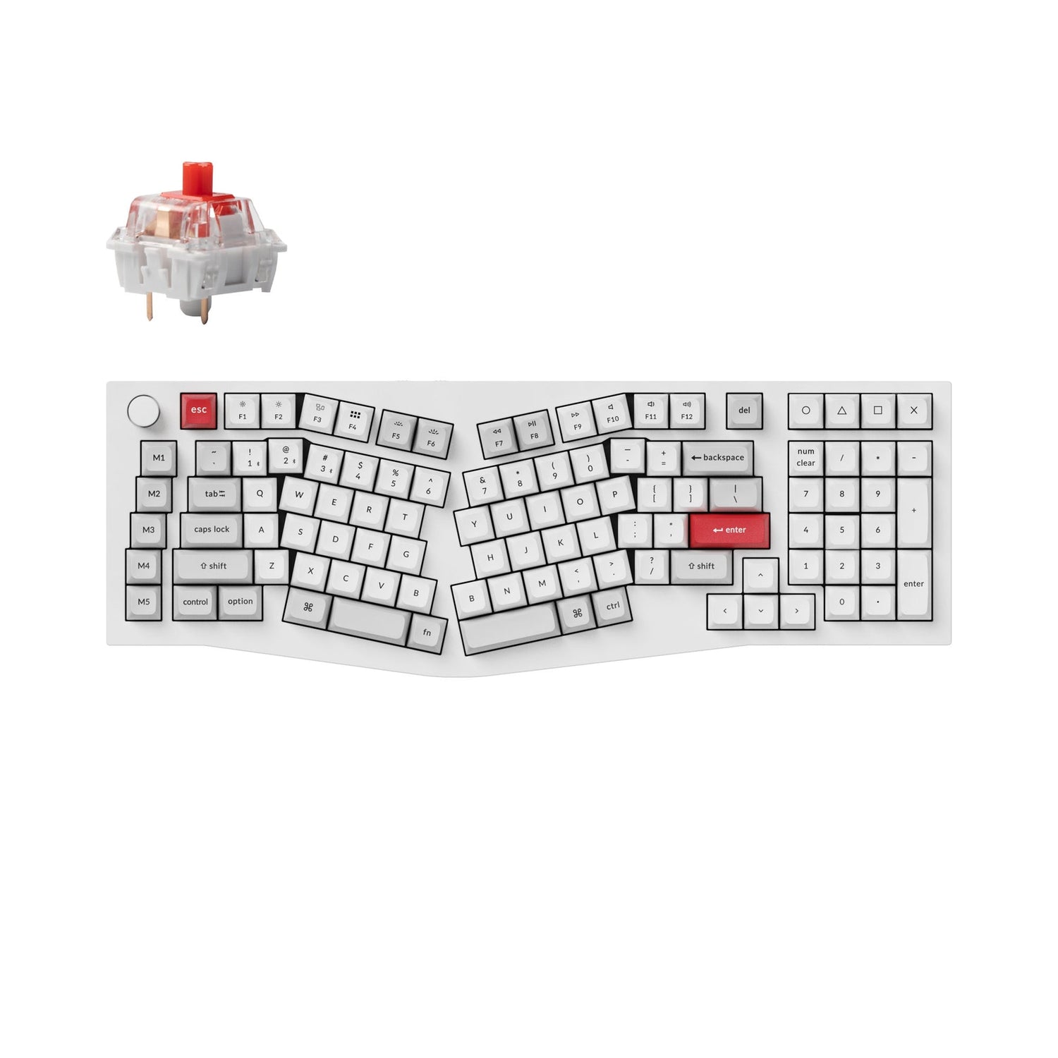 Keychron Q13 Pro (Alice Layout) QMK/VIA Draadloos, aangepast mechanisch toetsenbord