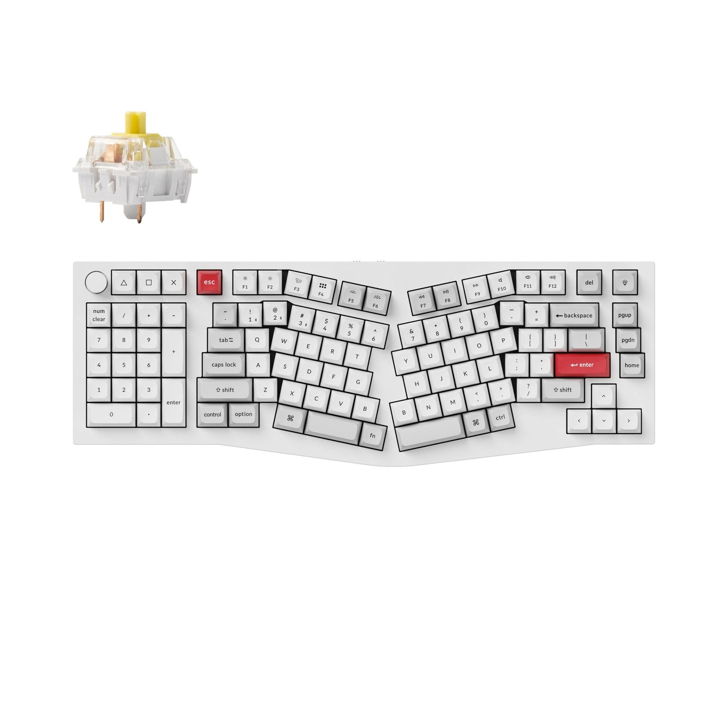 Keychron Q14 Pro (Alice Layout) QMK/VIA Draadloos, aangepast mechanisch toetsenbord