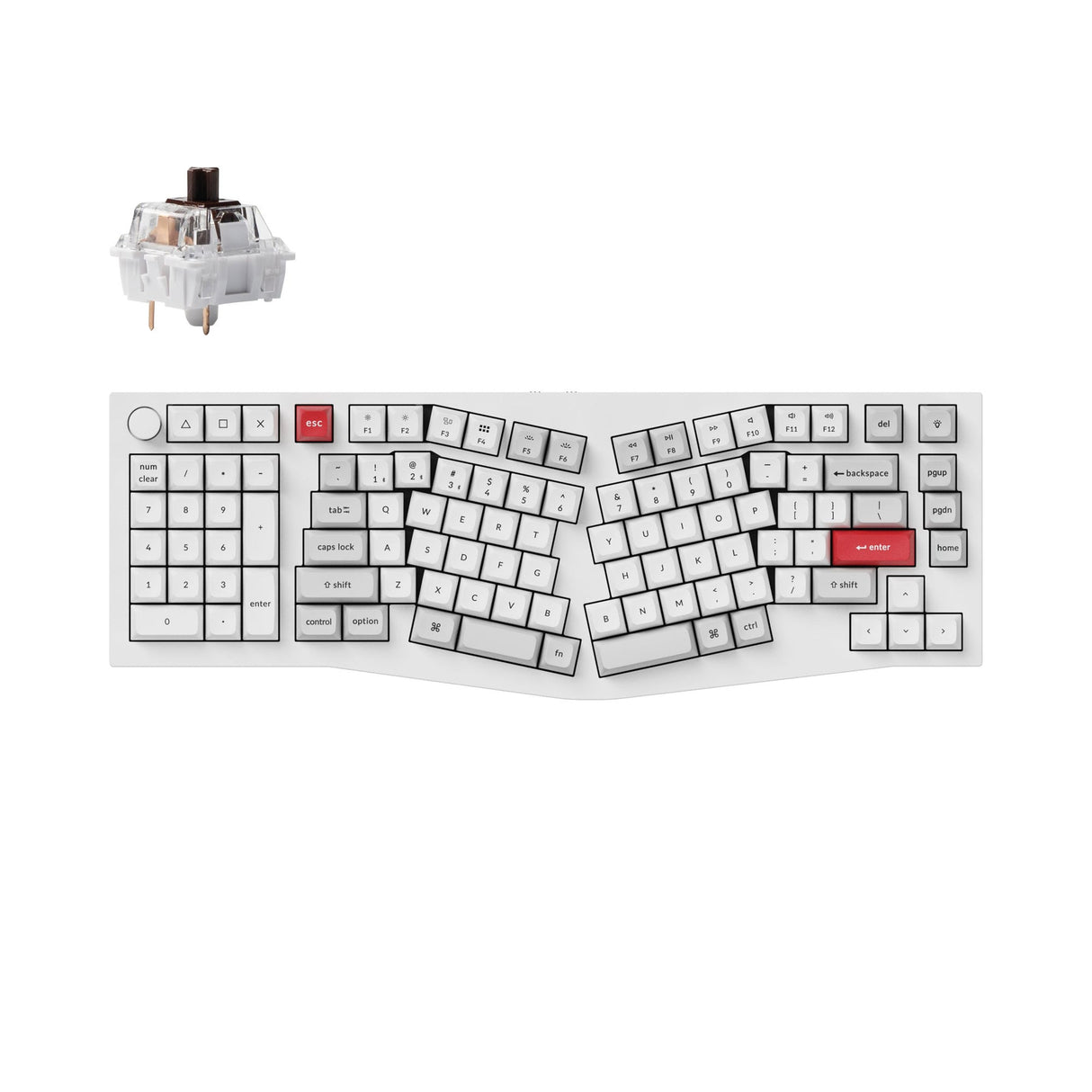 Keychron Q14 Pro (Alice Layout) QMK/VIA Draadloos, aangepast mechanisch toetsenbord