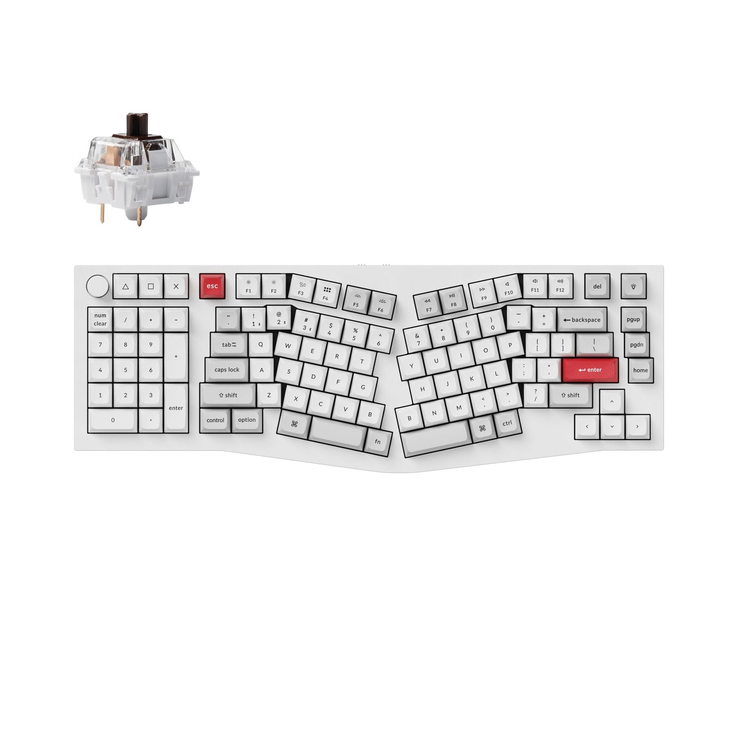 Keychron Q14 Pro (Alice Layout) QMK/VIA Draadloos, aangepast mechanisch toetsenbord