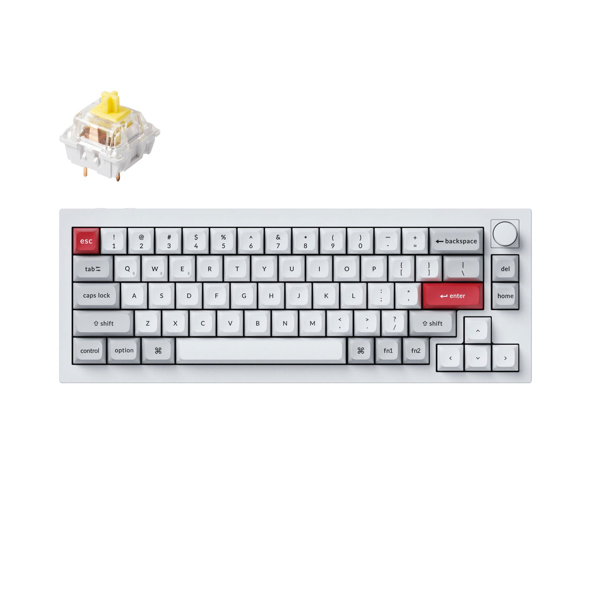 Keychron Q2 Pro QMK/VIA Draadloos Aangepast Mechanisch Toetsenbord (US ANSI-indeling)