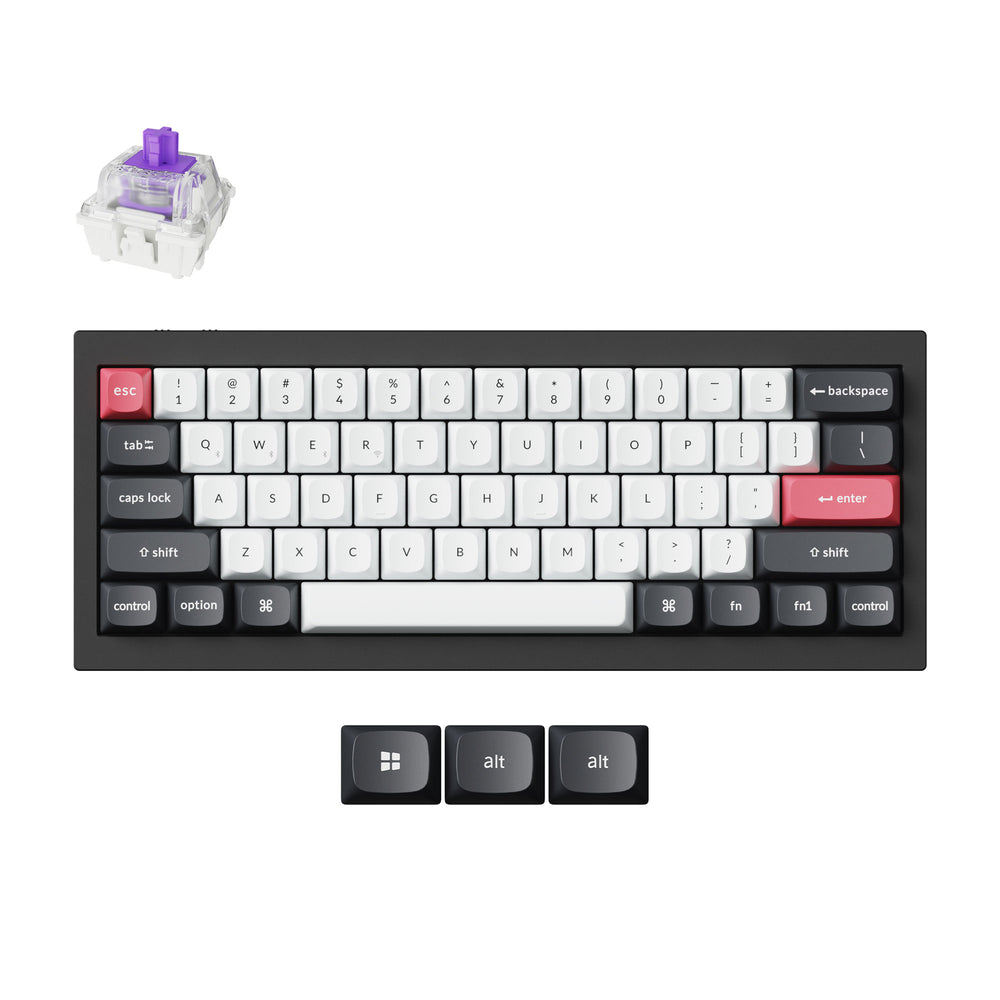 Keychron Q4 HE QMK Draadloos Aangepast Toetsenbord (US ANSI-indeling)