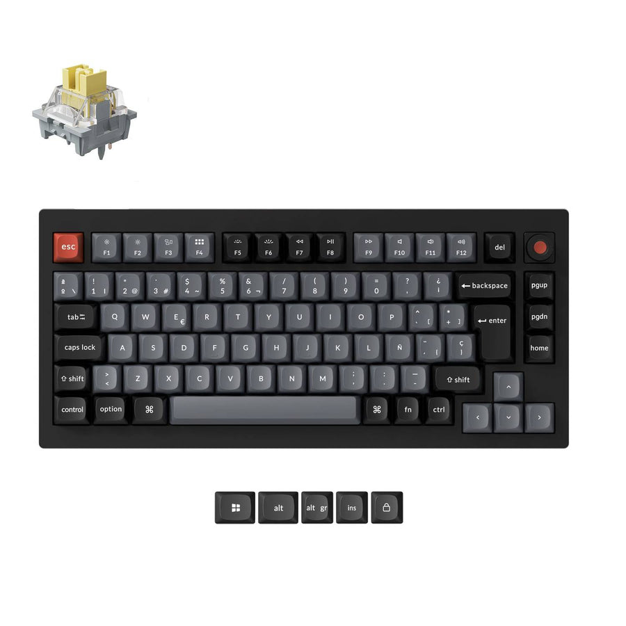 Keychron V1 8K QMK Bedraad Aangepast Mechanisch Toetsenbord (US ANSI-indeling)